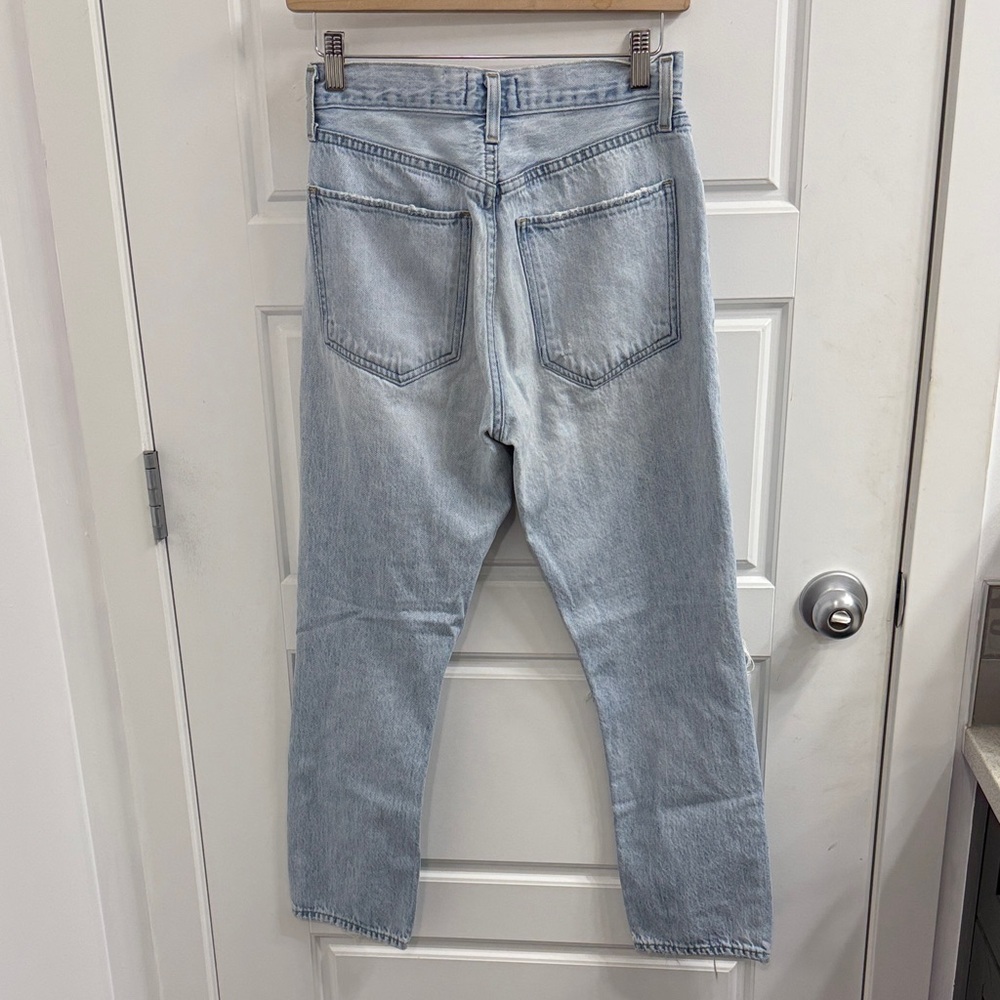 Agolde Riley Crop High Rise Skinny Distressed Size 25 - Picture 3 of 3
